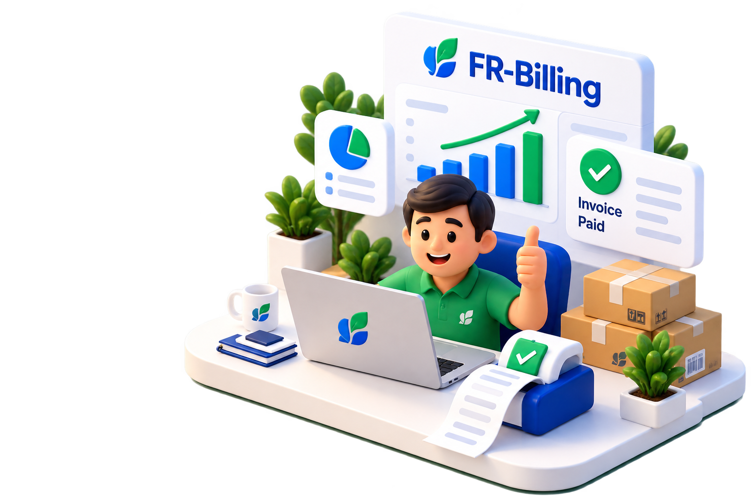 FR-Billing success dashboard illustration